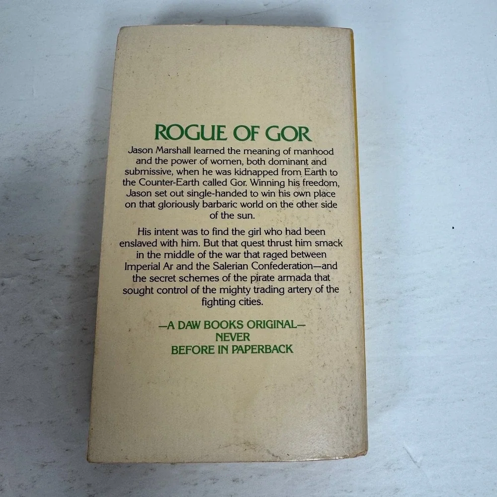 Rogue of Gor John Norman‎ 1981 First Printing DAW Books Sci-Fi Fantasy